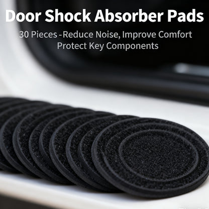 30 Pack Car Door Shock-Absorbing Gasket - Noise Reduction & Component Protection for Quieter Closure