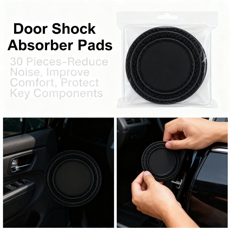30 Pack Car Door Shock-Absorbing Gasket - Noise Reduction & Component Protection for Quieter Closure