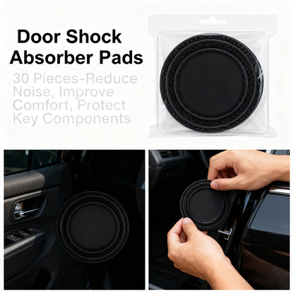30 Pack Car Door Shock-Absorbing Gasket - Noise Reduction & Component Protection for Quieter Closure