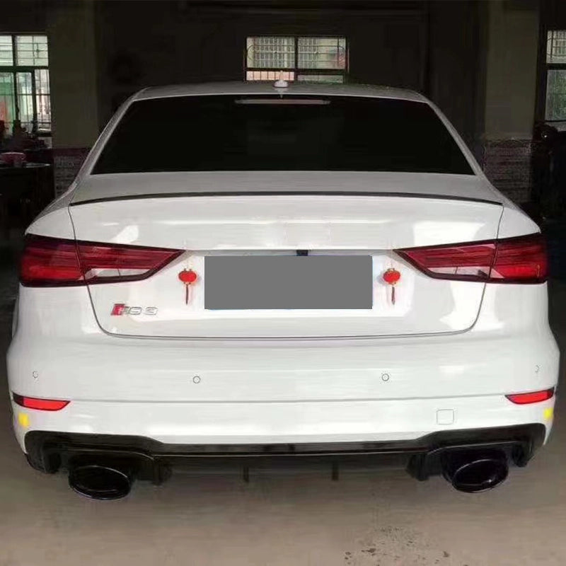 Black Trim Diffuser with Exhaust Tips for A3 8V.5