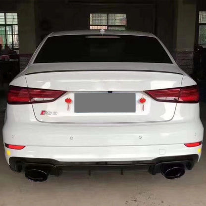 Black Trim Diffuser with Exhaust Tips for A3 8V.5