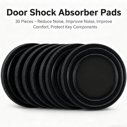 30 Pack Car Door Shock-Absorbing Gasket - Noise Reduction & Component Protection for Quieter Closure