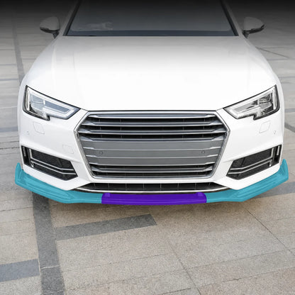 Audi A4 B9 S-Line Sport Front Lip Installed - Front Bumper View