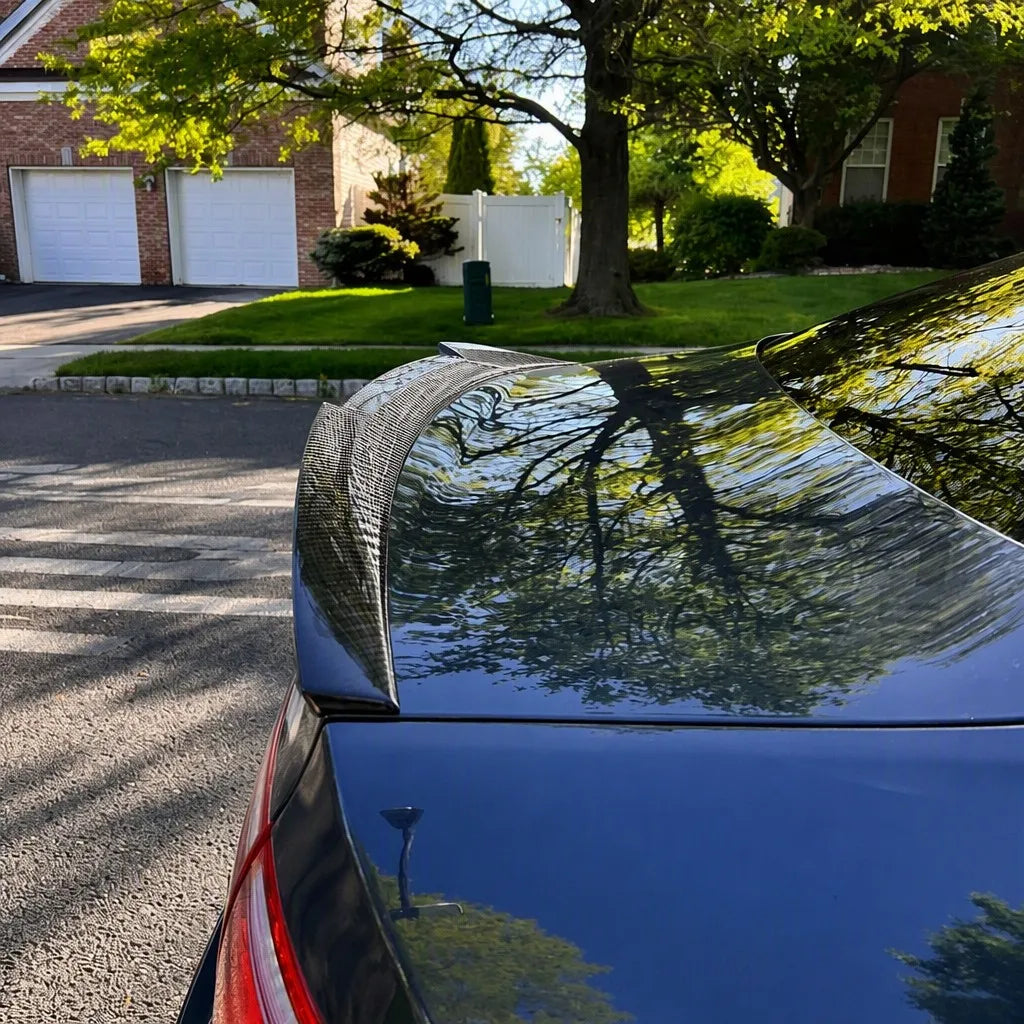 Audi A5 B8.5 V Spoiler 2x2 Carbon Fiber Twill Weave Close-Up Detail