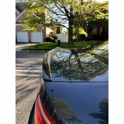 Audi A5 B8 with V Style Carbon Fiber Trunk Spoiler - Installed Profile Angle