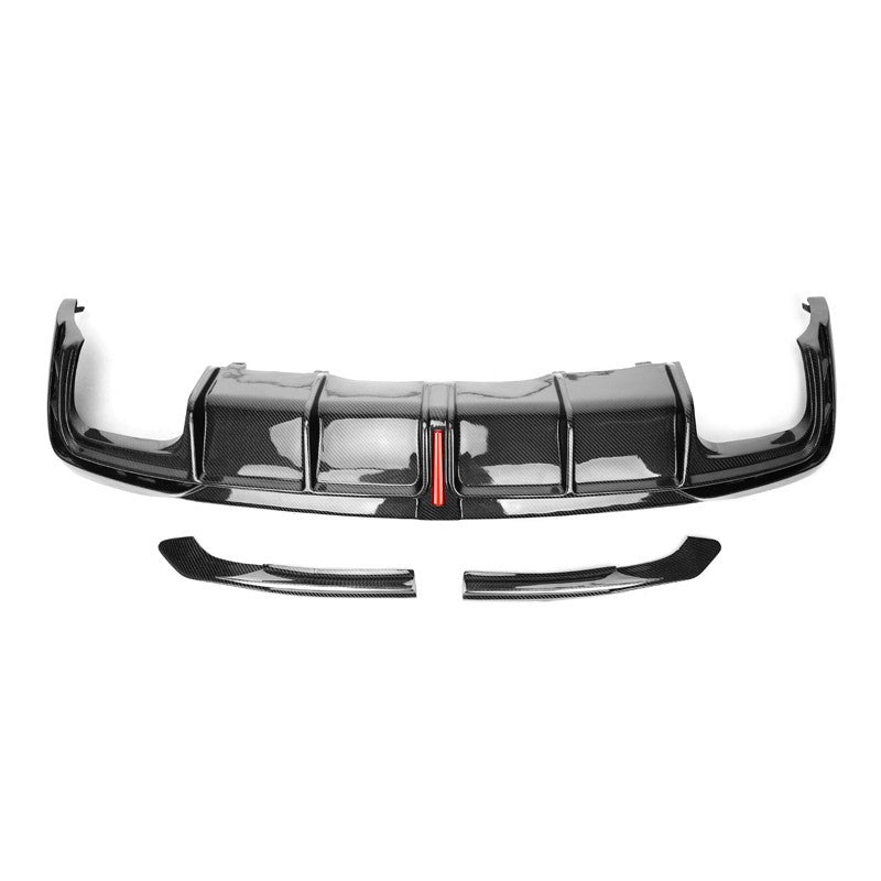 Audi S4 B9.5 Carbon Fiber Rear Diffuser - Installed View 1