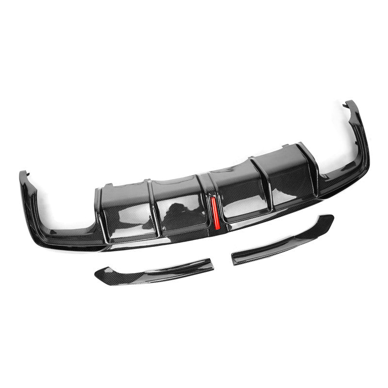 Audi S4 B9.5 Carbon Fiber Rear Diffuser - Installed View 2