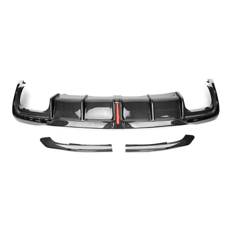 Audi S4 B9.5 Carbon Fiber Rear Diffuser - Angle View
