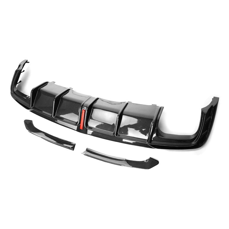 Audi S4 B9.5 Carbon Fiber Rear Diffuser - Close-up