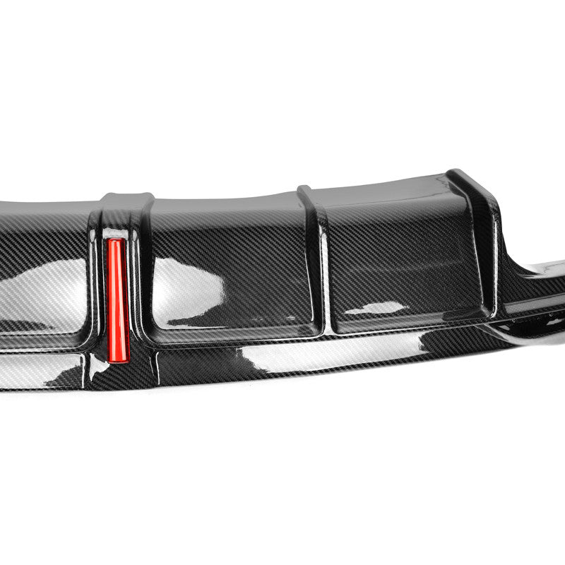 Audi S4 B9.5 Carbon Fiber Rear Diffuser - LED Detail