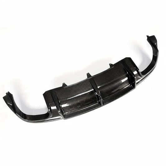 2012-2016 Audi S5 B8.5 Carbon Fiber Rear Diffuser - Close Up Carbon Weave Detail