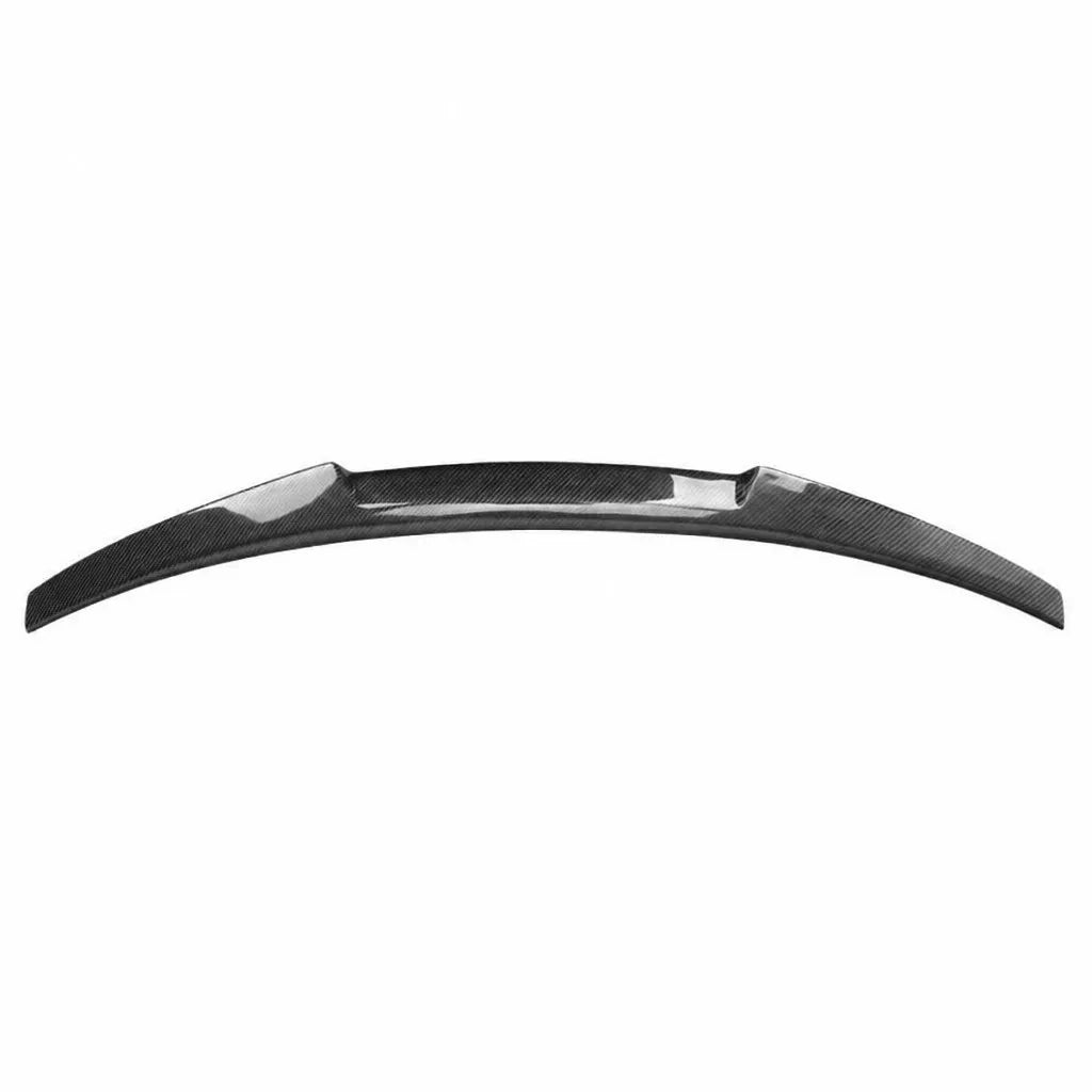 2017-2020 Audi A4 S4 B9 V Style Carbon Fiber Trunk Spoiler - Studio Shot White Background