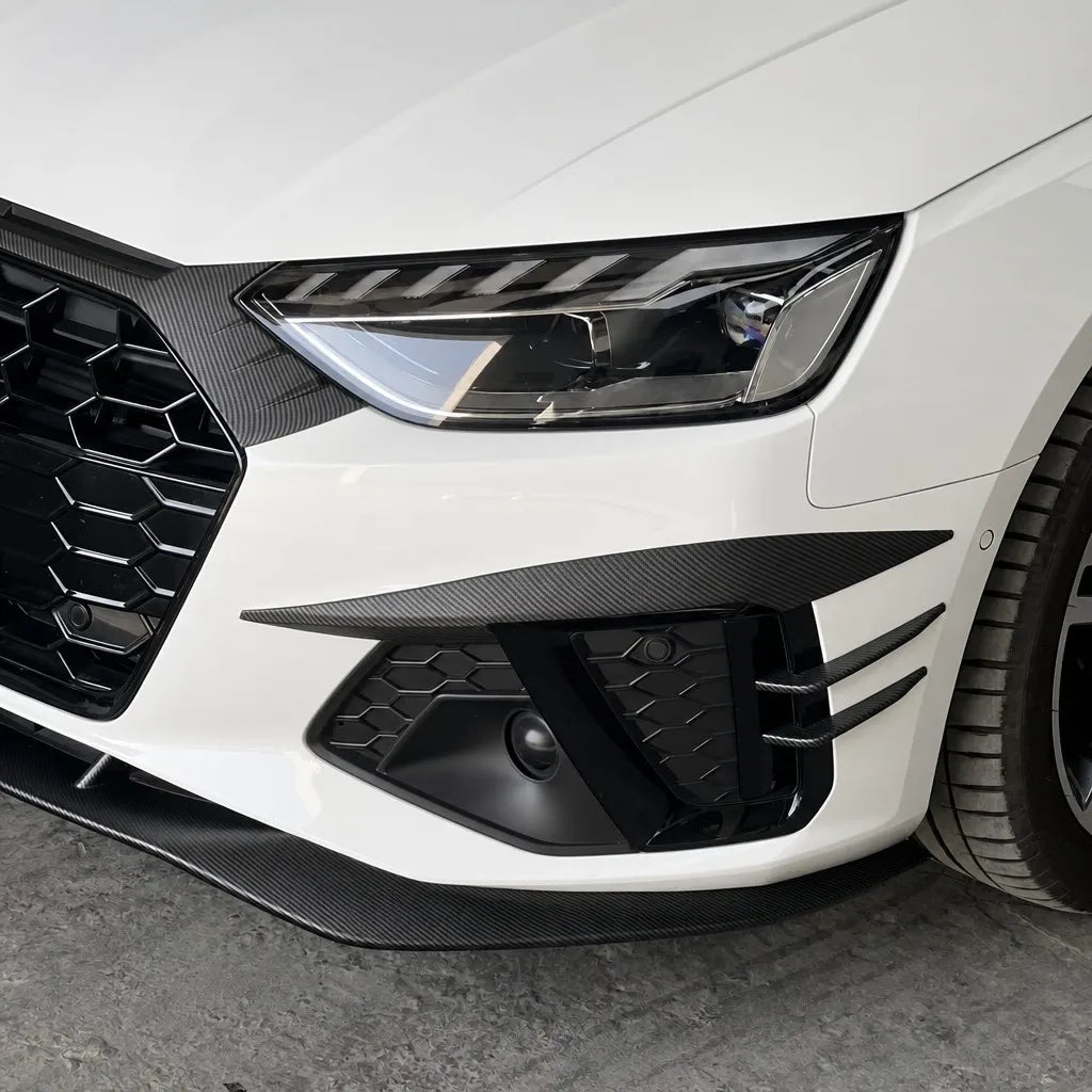 2020-2025 Audi A4 S4 ABT Front Splitter - Installed Angle View