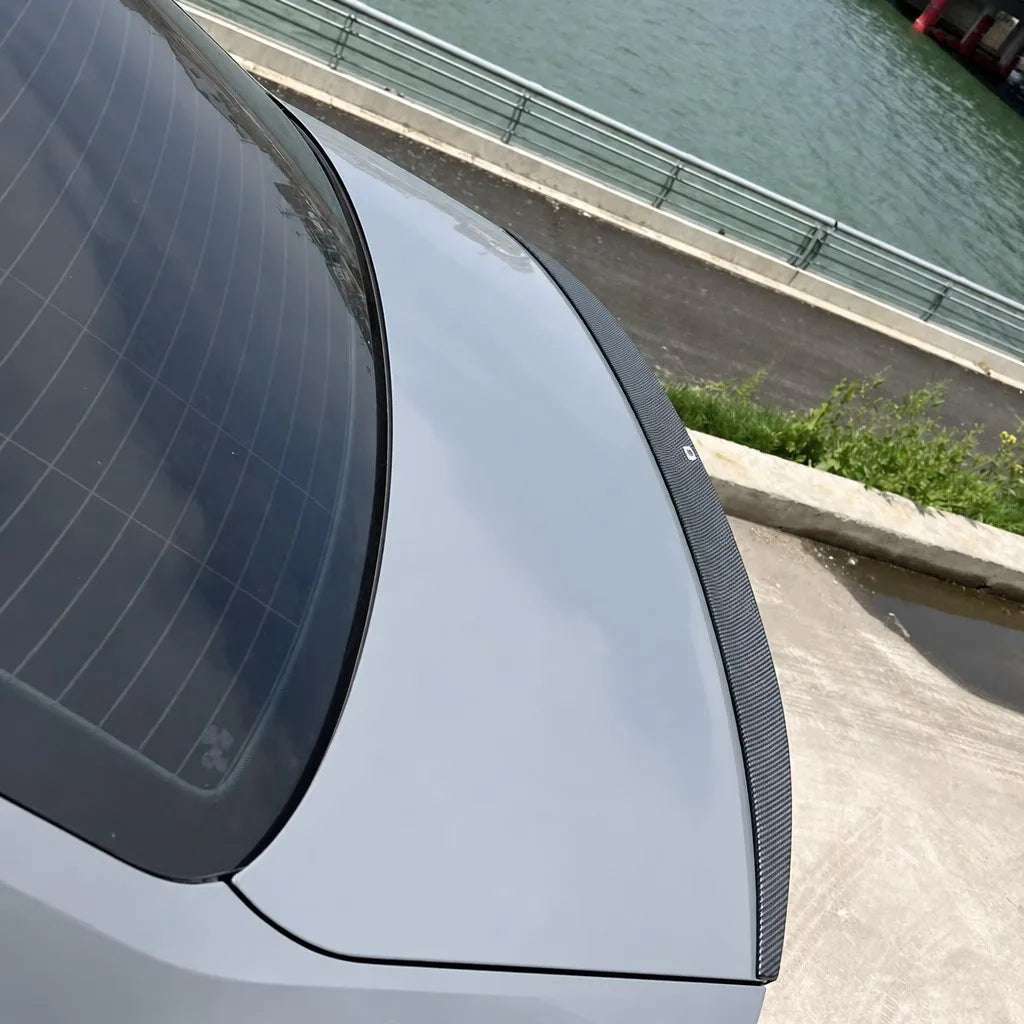 Audi A4 B9.5 ABT Style Trunk Lip Close Up - Profile Silhouette
