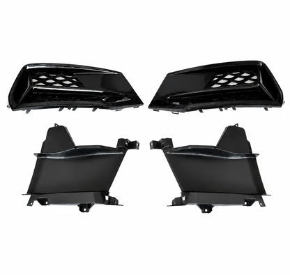 2019-2025 Audi A7 S7 C8 Fog Light Grille Kit without LED - White Background Product Display