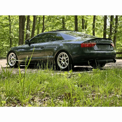 2008-2012 Audi A5 B8 Carbon Fiber V Style Spoiler 2x2 Weave - Texture Detail