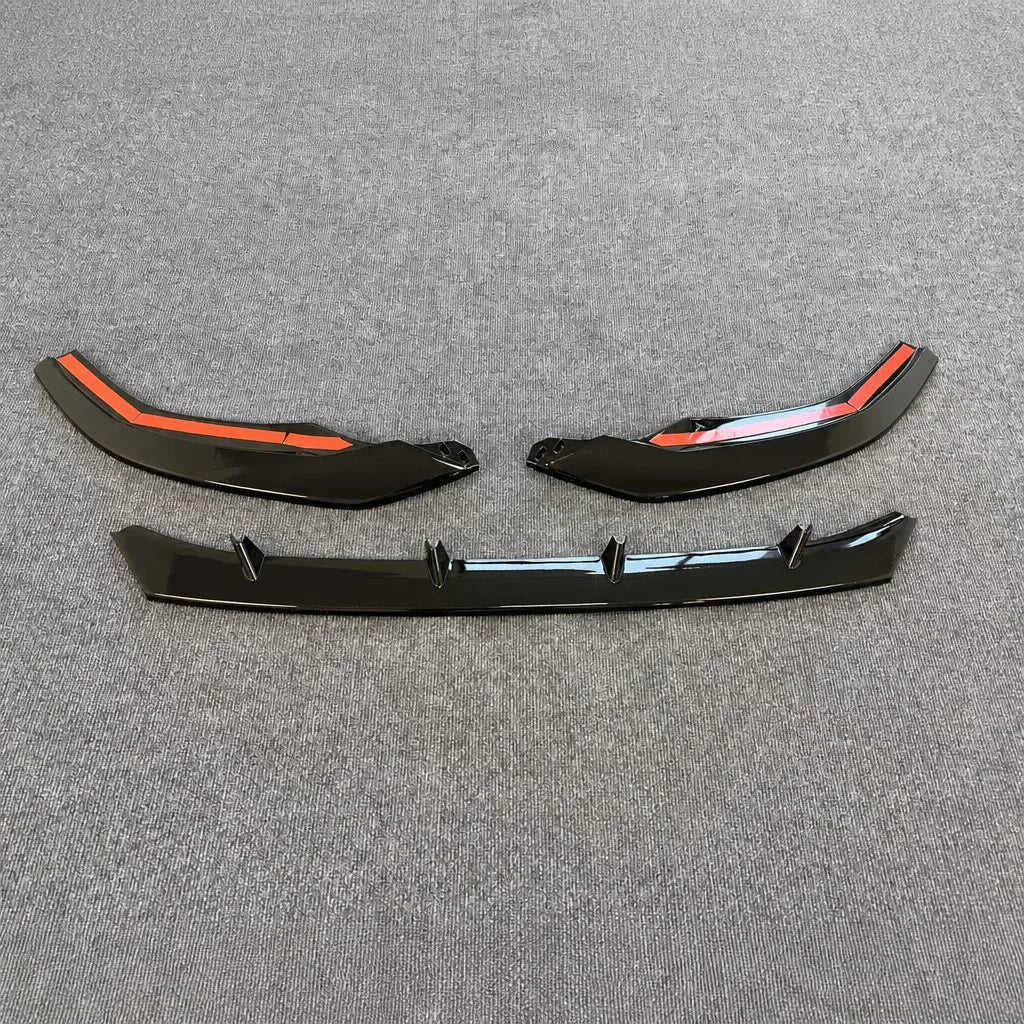 2020-2025 Audi A4 S4 ABT Lip and Canard Kit Matte Carbon - Texture Detail