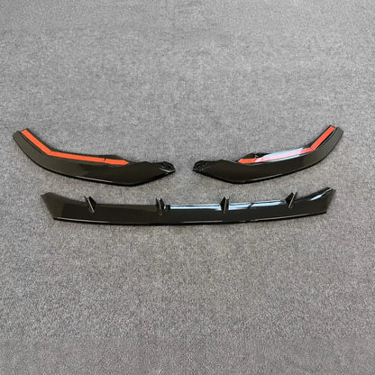 2020-2025 Audi A4 S4 ABT Lip and Canard Kit Matte Carbon - Texture Detail