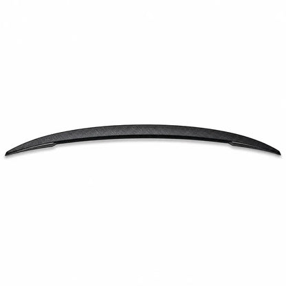 2017-2024 Audi A4 S4 ABT Style Trunk Spoiler Matte Carbon - White Background Product Display