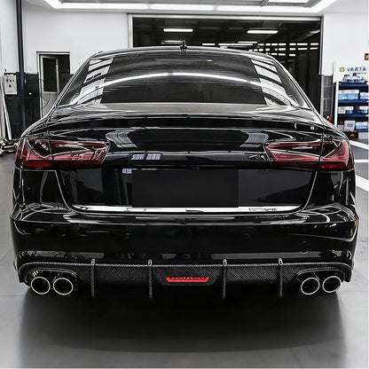 Aggressive OEM look carbon fiber diffuser for Audi C7.5 A6