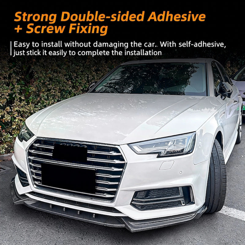 Aggressive front lip spoiler 2019 A4