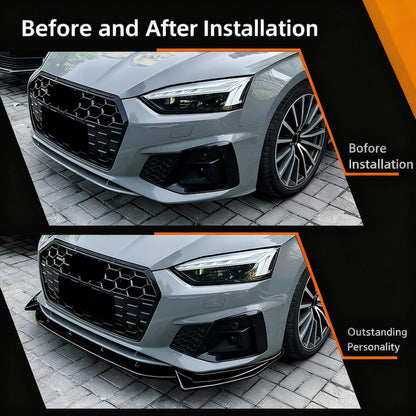  Aggressive front splitter for Audi S5 facelift