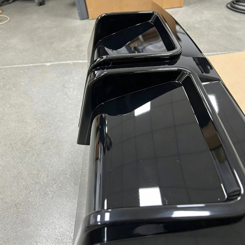 Audi A4 Sline Black Rear Diffuser with LED