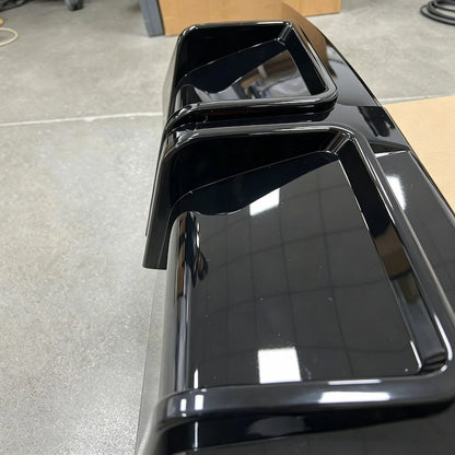 Audi A4 Sline Black Rear Diffuser with LED