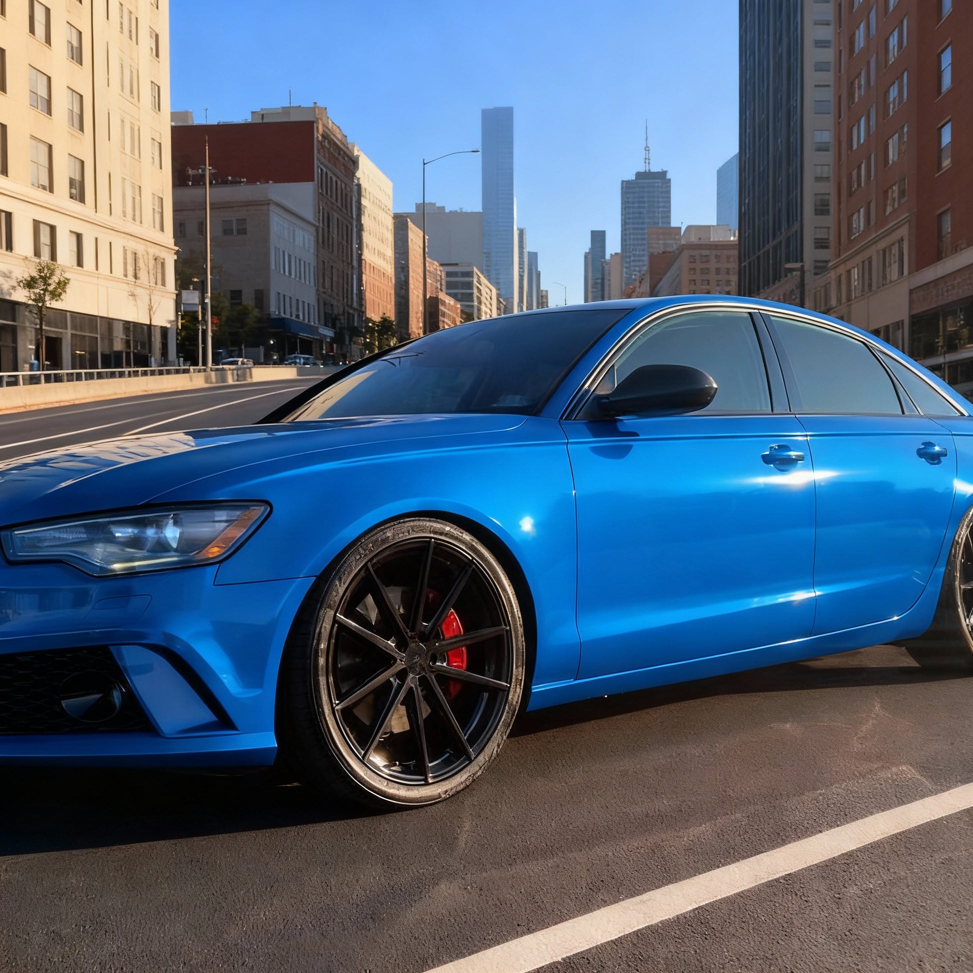 Audi A6 carbon fiber mirror caps