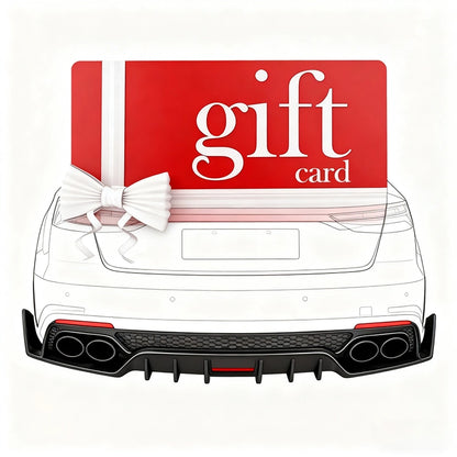 Best gift card for Audi custom rear diffuseurs