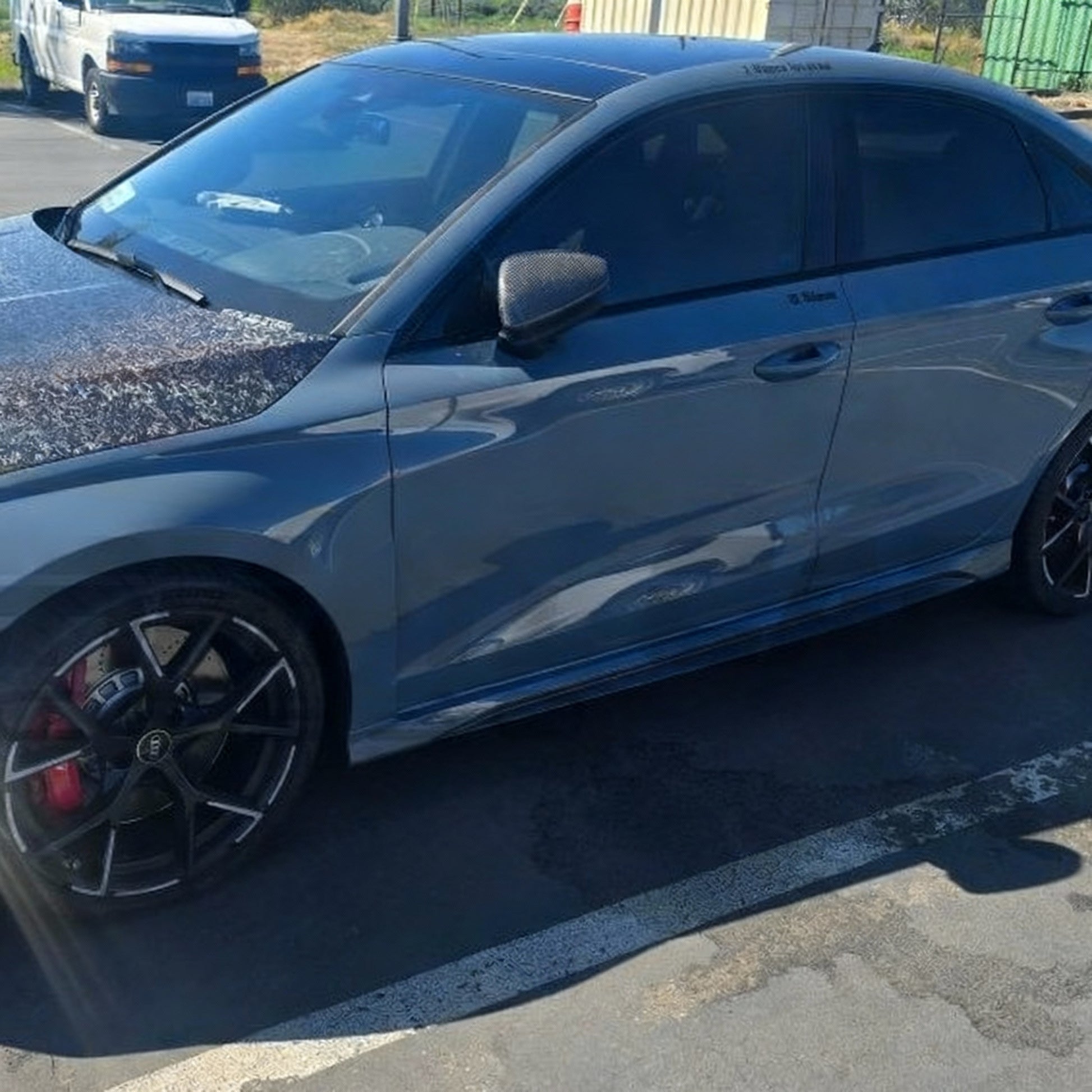 Carbon Fiber Mirror Covers on 2022 Audi RS3 8Y