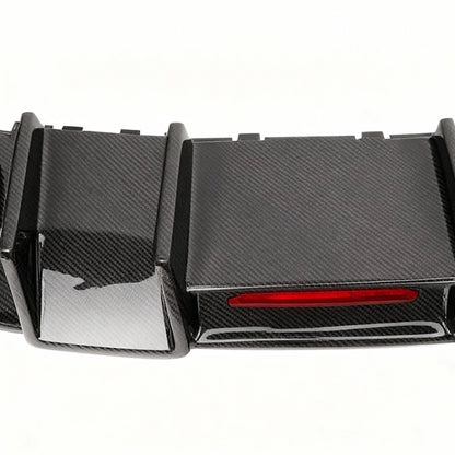 Carbon Fiber Quad Exhaust Tips for Audi A3/S3 8V 2014-2016