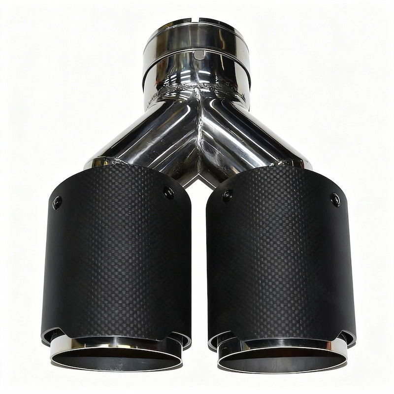- Direct Fit Carbon Quad Exhaust Tips for 2014 Audi S7 C7