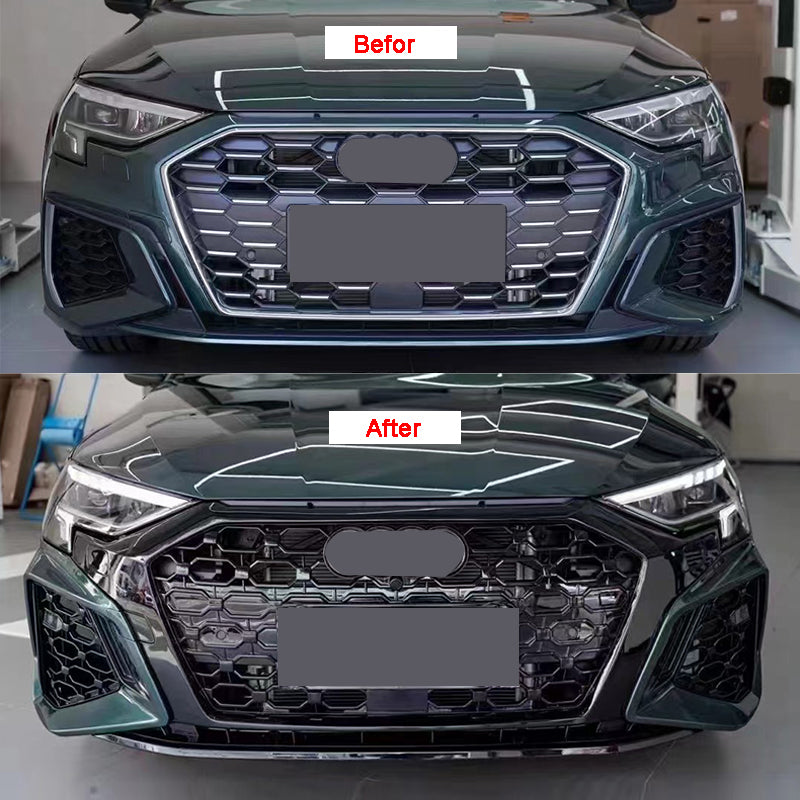 Direct fit RS3 style bumper and diffuser set