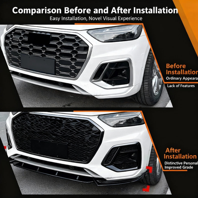 Direct fit front lip for facelift Q5 S-Line