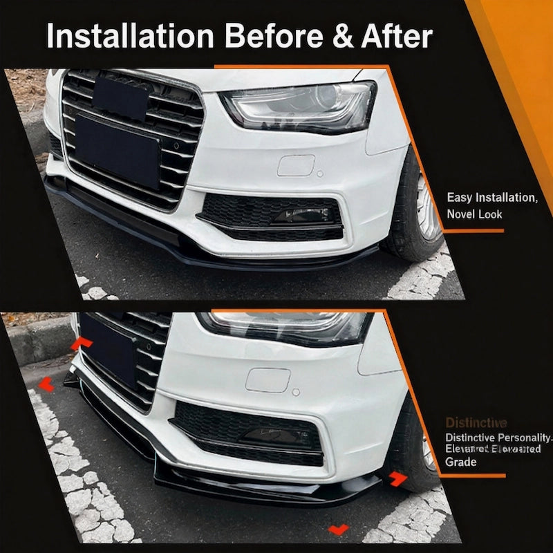 Direct fit front lip spoiler for A4 B8.5