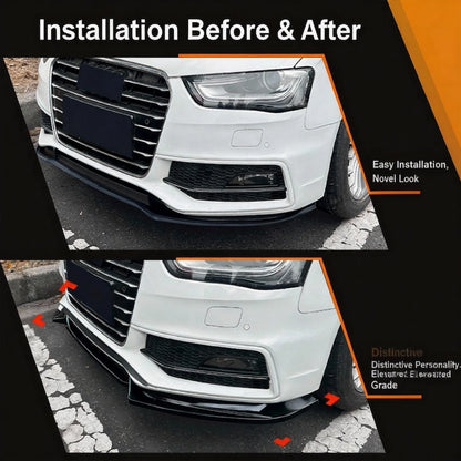 Direct fit front lip spoiler for A4 B8.5