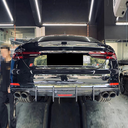Direct fit rear diffuser with lights