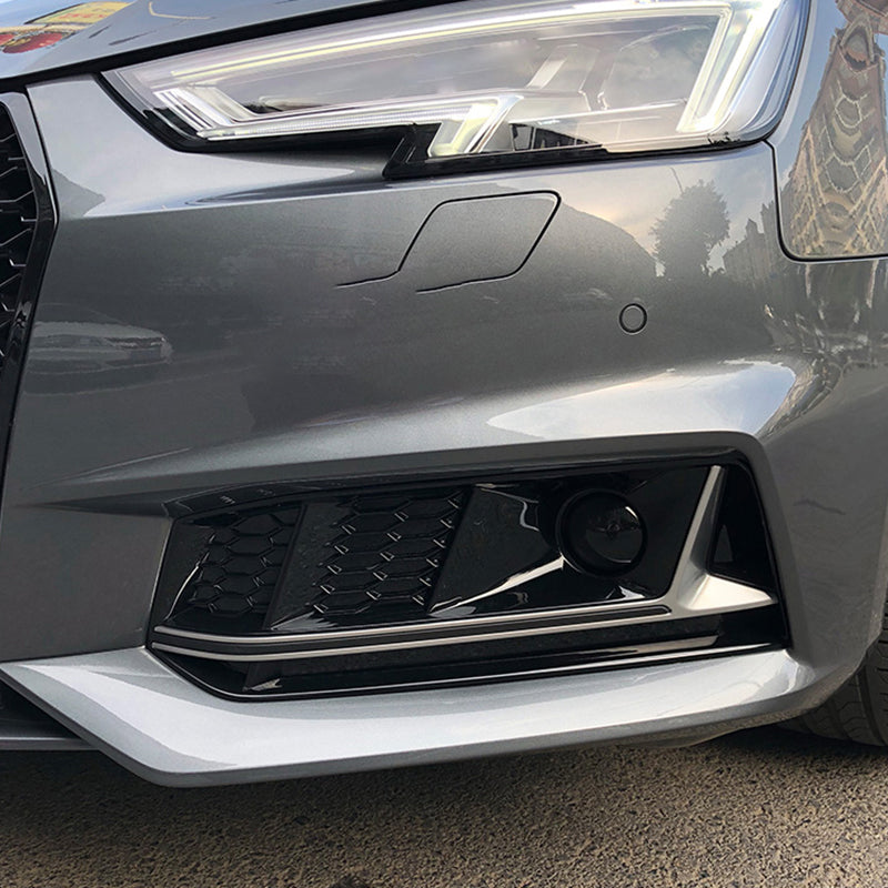 Dropshipping dual-style fog light grilles for Audi A4L/S4 B9 S-Line