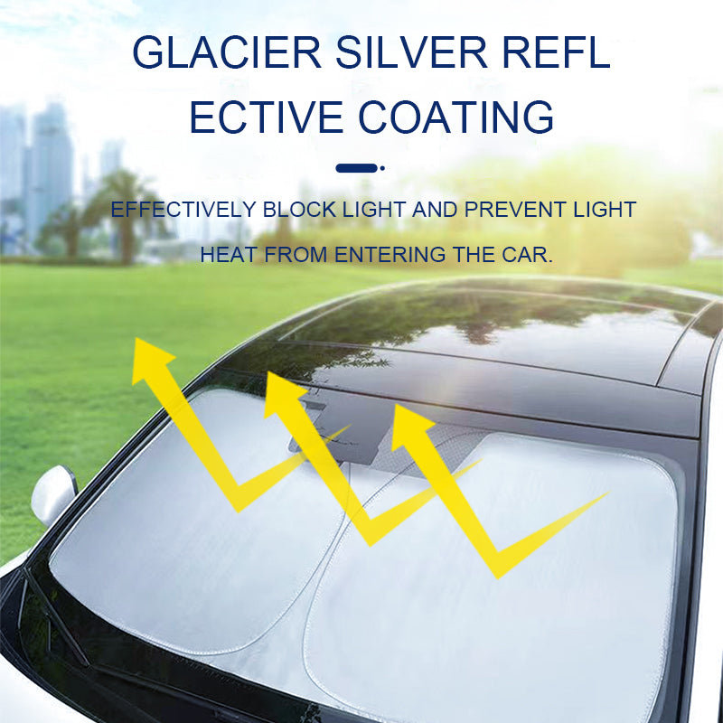 Durable car sunshade for interior protection