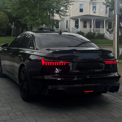Easy install trunk lip spoiler for C8 Audi