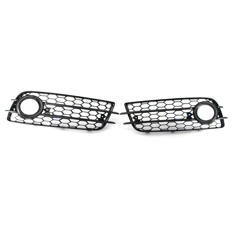 Fast FedEx shipping black fog light grilles for 2008-2012 Audi A4 B8 S-Line