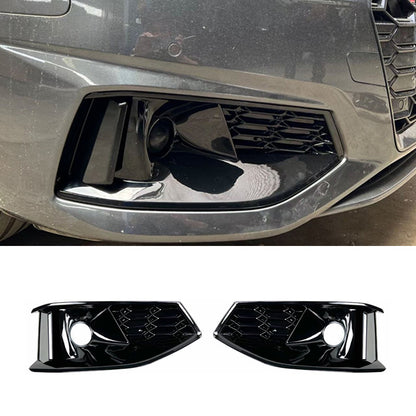 Fast shipping black/silver fog light grilles for 2020 - 2024 Audi A4L/S4 B9