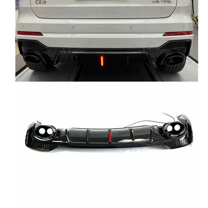 For Audi Q3 F3 rear diffuser with lighting