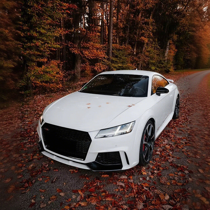 For Audi TTRS RS style front bumper honeycomb grille