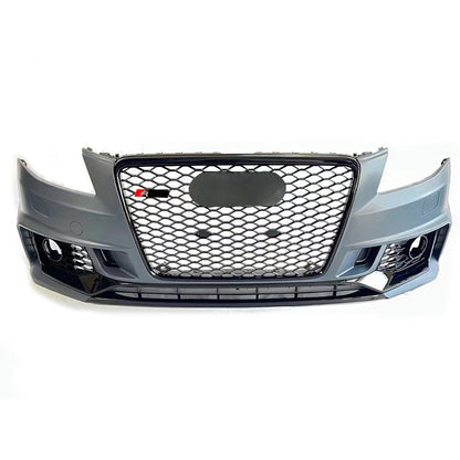 Gloss black bumper with grilles for Audi S4 