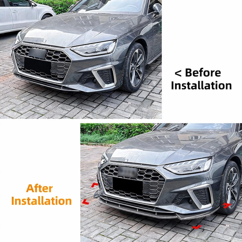 Gloss black splitter kit for S4 B9.5