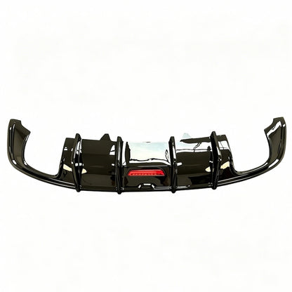  K-Style rear lip diffuser with black exhaust tips for 2017-2019 Audi A5 S5 S-Line