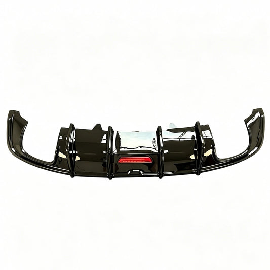  K-Style rear lip diffuser with black exhaust tips for 2017-2019 Audi A5 S5 S-Line