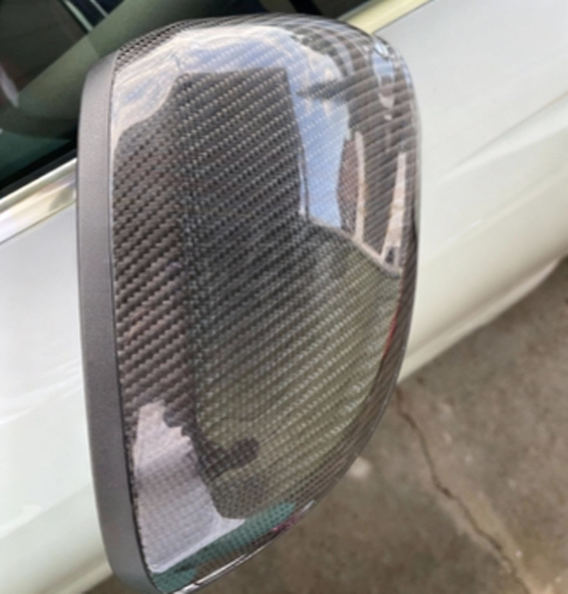 OEM replacement carbon fiber mirror covers for RS4 B9.5